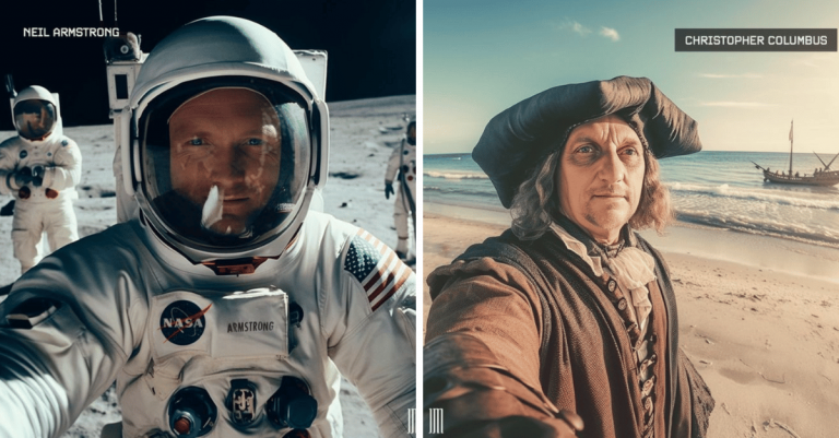Ako by vyzerali slávni ľudia z minulosti, keby si dnes robili selfie?