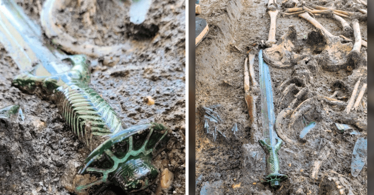 Archeológovia našli 3000-ročný oktagonálny meč z doby bronzovej a je tak dobre zachovaný, že sa stále leskne