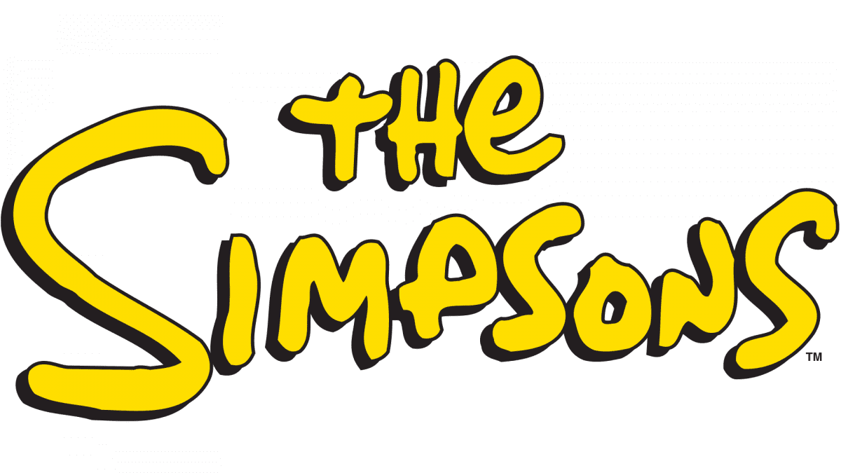 The logo simpsons yellow