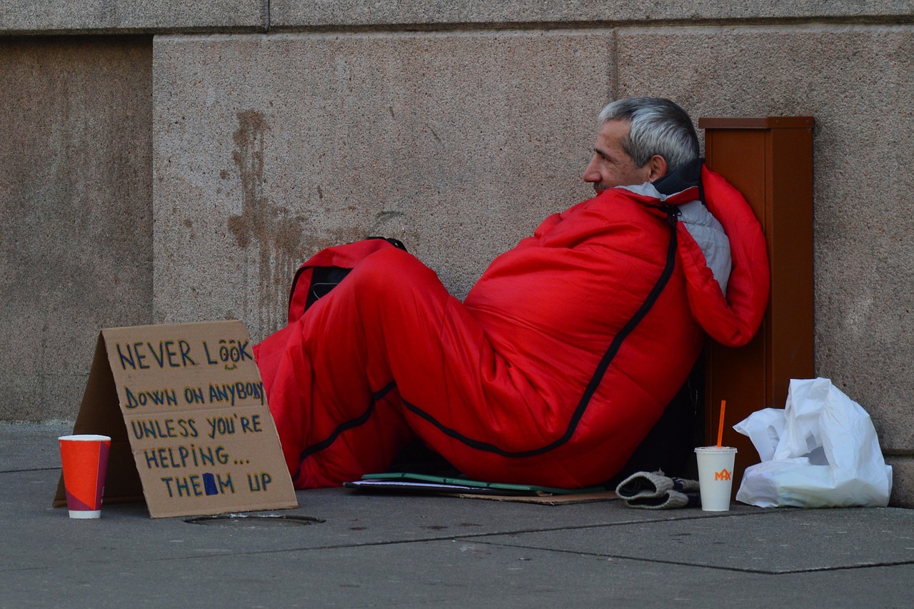 homeless man, homeless, advice