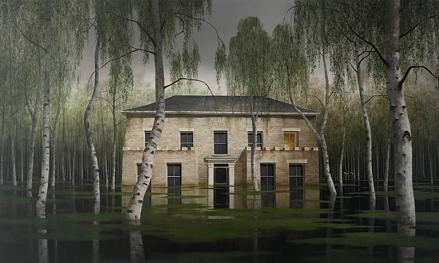 mysterious buildings paintings lee madgwick 10