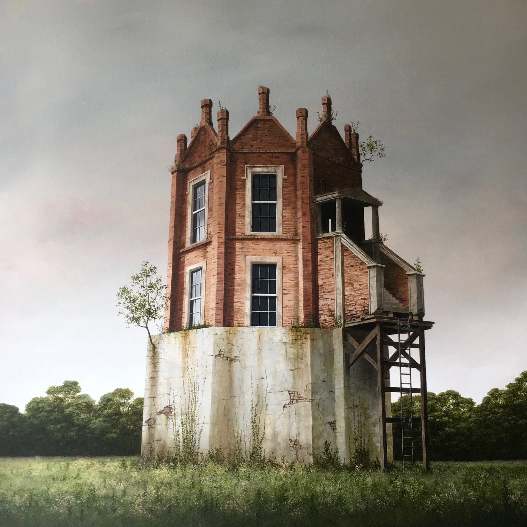 mysterious buildings paintings lee madgwick 6