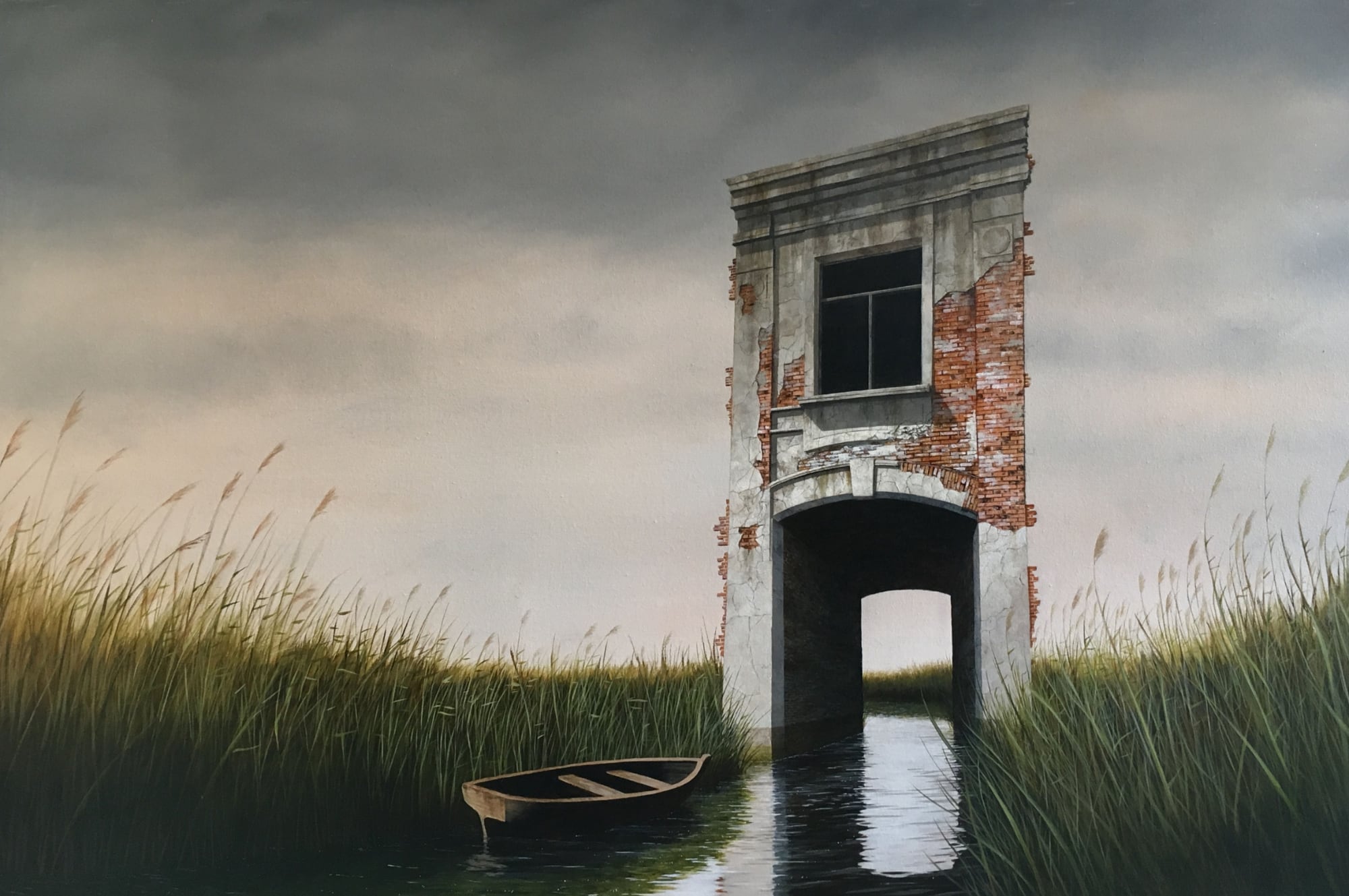 mysterious buildings paintings lee madgwick 7