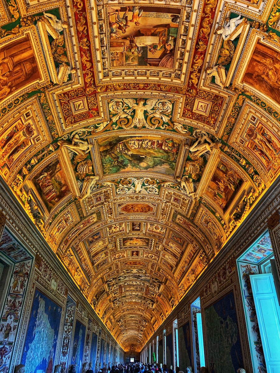 The Ceiling of the Sistine Chapel in Rome