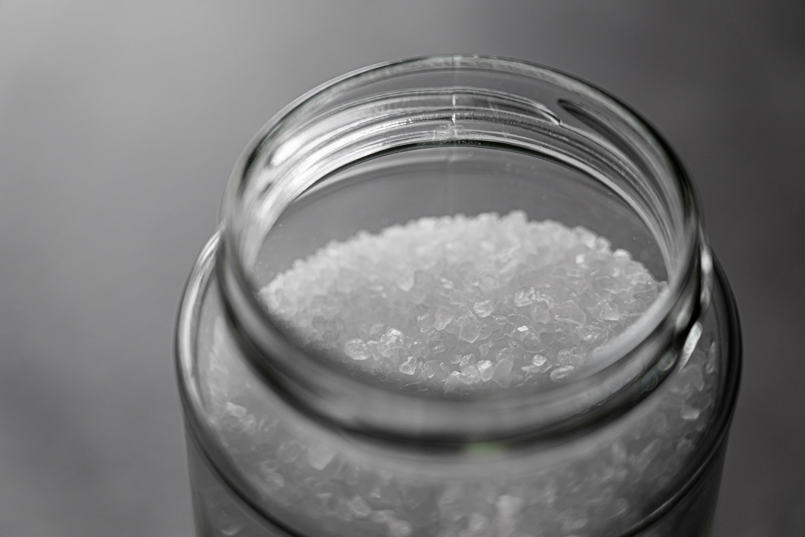 Photo of Salt in Glass Jar