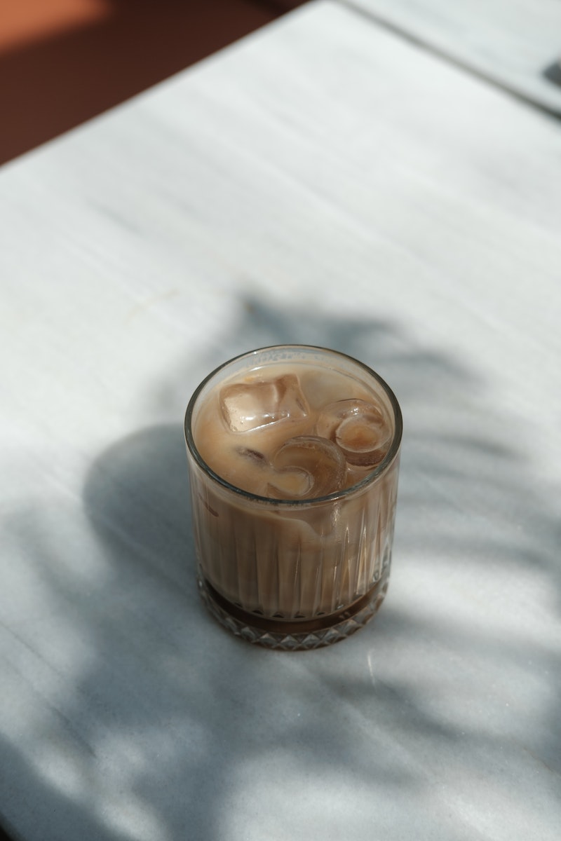 Ice Coffee on the Table