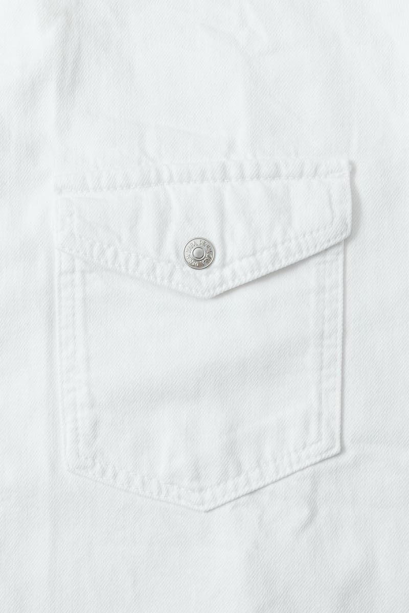 White Polo Shirt with Pocket