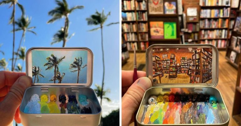 Umelec vytvára na krabičkách z cukríkov realistické miniatúrne maľby. Zopár z nich si ukážeme