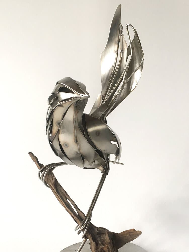 metallic animal sculptures georgie seccull 2