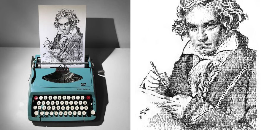 This young artist makes amazing drawings with a typewriter 5f57334064fe4 880