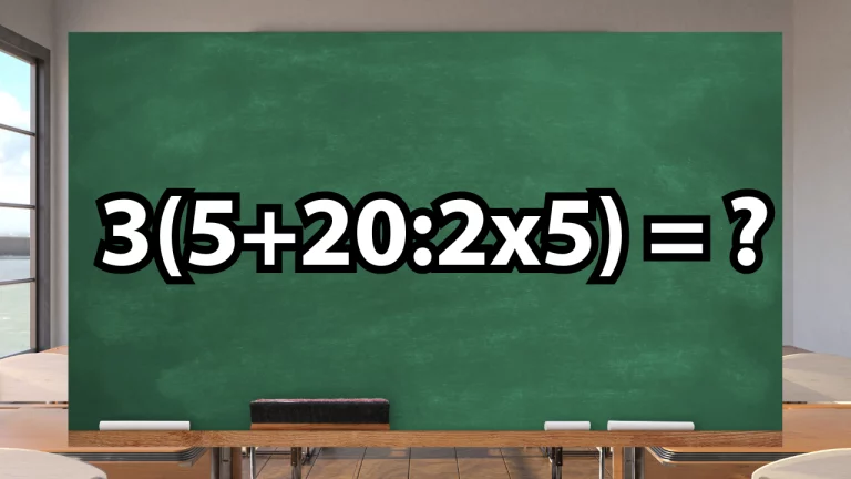 Časovaná výzva: tento príklad z matematiky zvládnu žiaci základnej školy pod 5 minút.  Za koľko dokončíte hlavolam vy ?