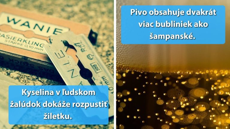 Fascinujúce fakty z oblasti vedy. Vždy sa je čo učiť.
