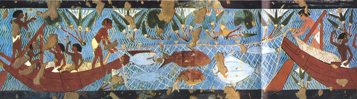 Fishing and Fowling from the Tomb of Ipuy MET eg30.4.120