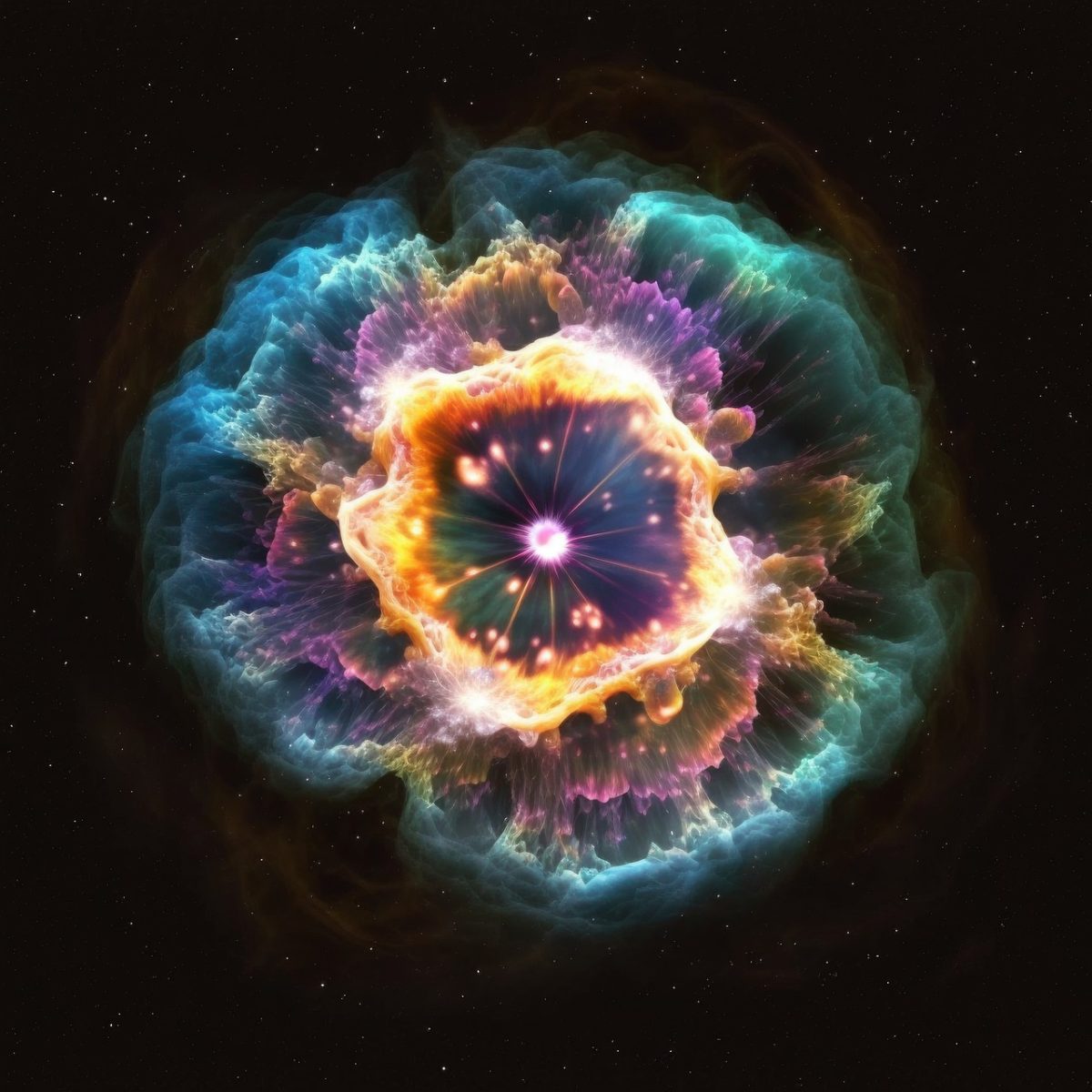 ai generated, explosion, supernova