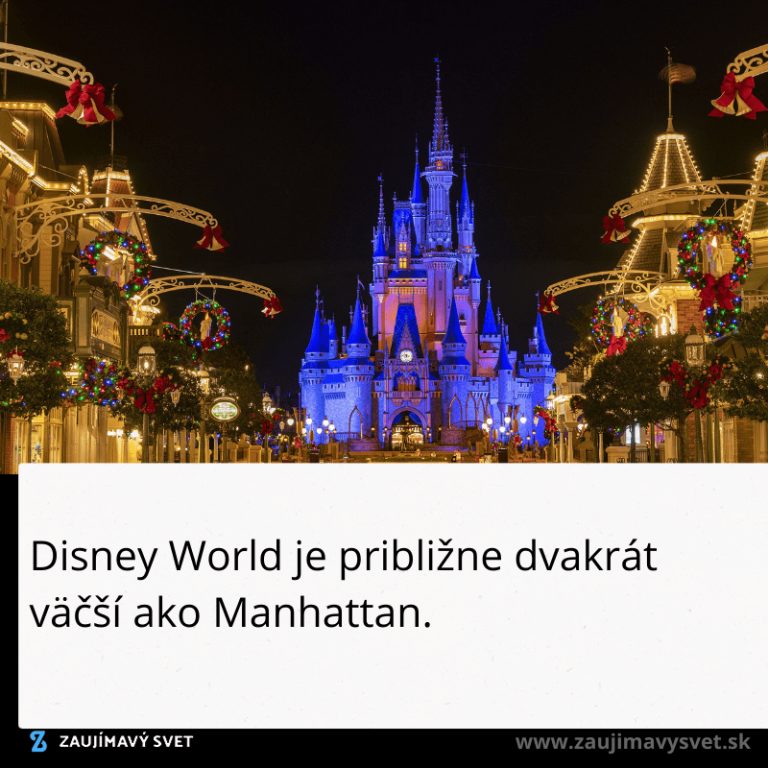 Vedeli ste? Takto veľký je Disney World