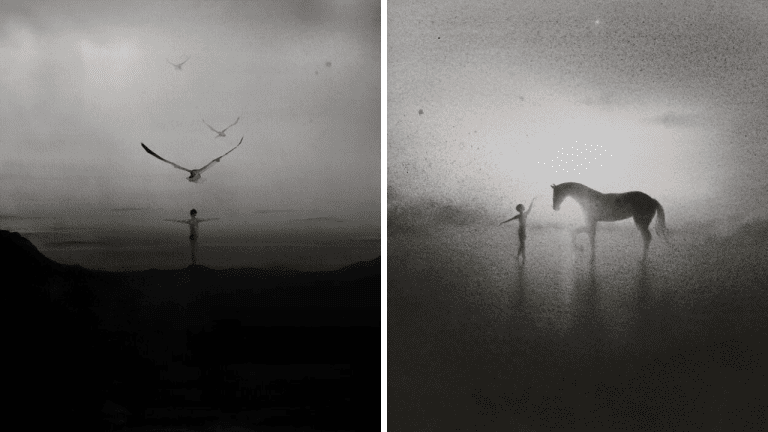 Monochromatické diela: 10 malieb, ktoré poukazujú na prepojenie medzi človekom a prírodou
