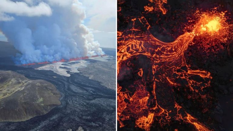 Sopka na Islande opäť vybuchla. Láva sa dostala až k obranným múrom mesta