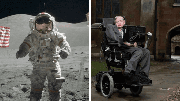 Náhodné zaujímavosti: prečo Stephen Hawking prechádzal ľuďom vozíkom po nohách a čo zanechali na Mesiaci misie Apollo