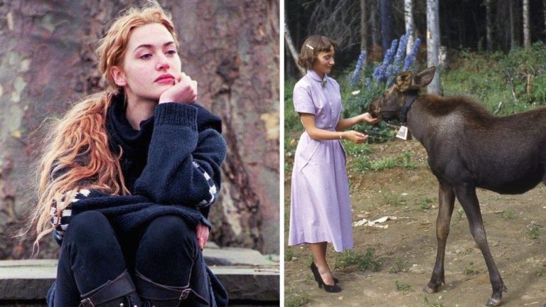 Historické fotografie, ktoré vás vrátia do minulosti #481: Tínedžerka s losím teľaťom alebo Kate Winslet v 1996!