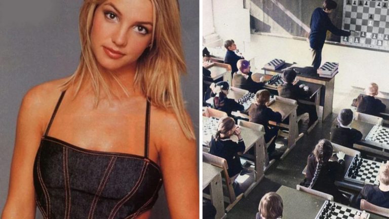 Historické fotografie, ktoré vás vrátia do minulosti #498: Hodina šachu v škole, či mladá Britney Spears!