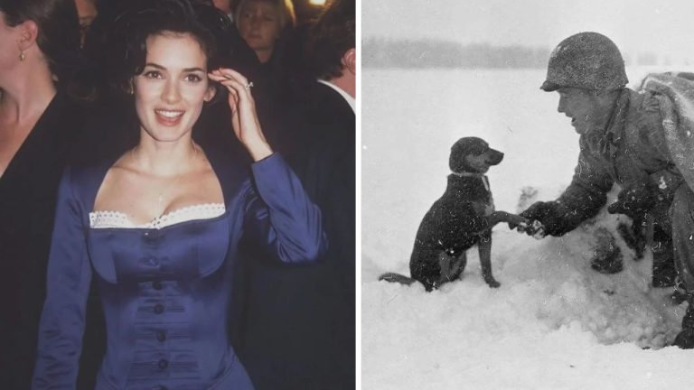 Historické fotografie, ktoré vás vrátia do minulosti #504: Winona Ryder v 1992 alebo vojak so psom v 1944!