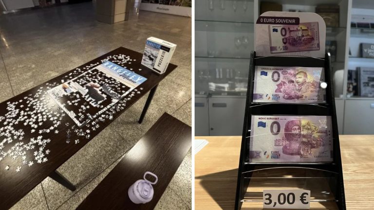 10 náhodných zaujímavých fotografií z internetu #58: Suvenír z Bratislavy alebo puzzle na letisku!