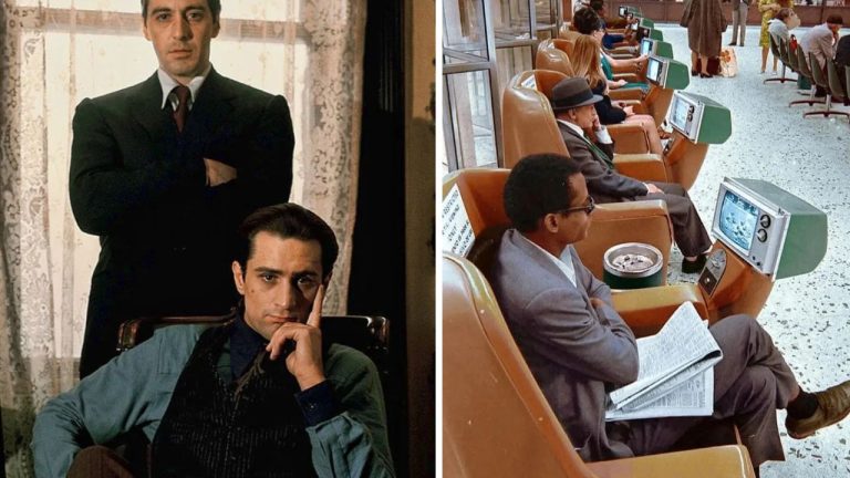 10 historických fotografií, ktoré vás vrátia do minulosti #532: Al Pacino a De Niro v 1973 alebo TV na mince v 1969