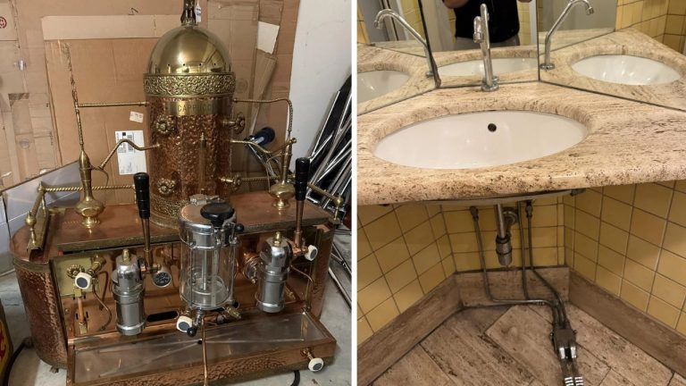 10 náhodných zaujímavých fotografií z internetu #76: Nožné pedály k umývadlu, či starý odpílený strom plný tehál