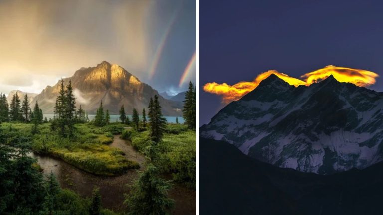10 dychberúcich fotografií prírody pre dnešný deň – Dvojitá dúha alebo tzv. zlatá hodina v horách