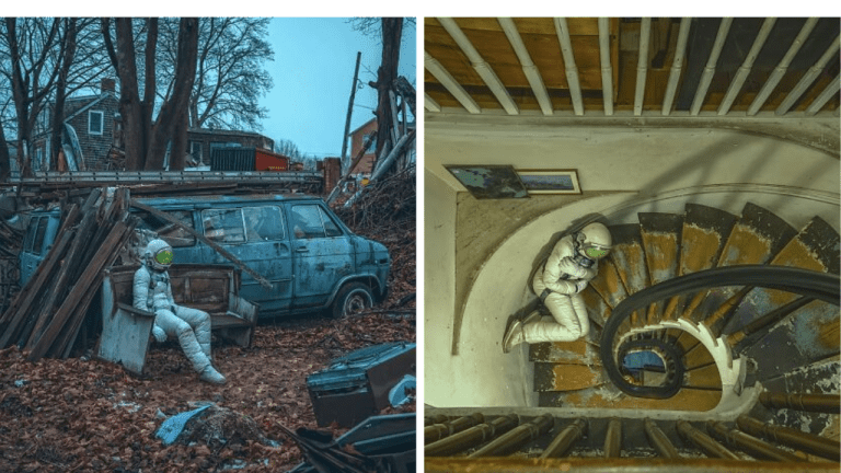 10 bolestných fotografií osamelého astronauta od Karen Jerzyk