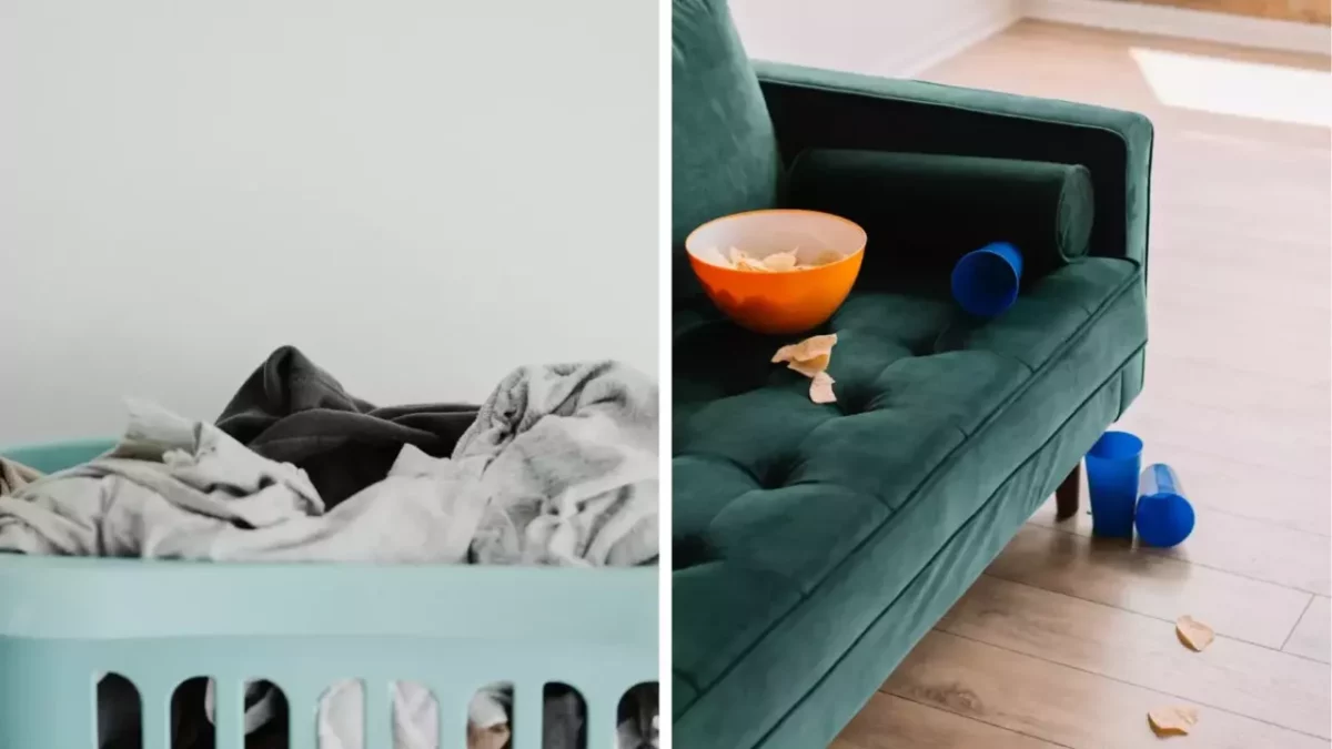 Dve čiernobiele fotografie zachytávajú zamyslenú ženu a muža otočeného chrbtom v modernom meste.