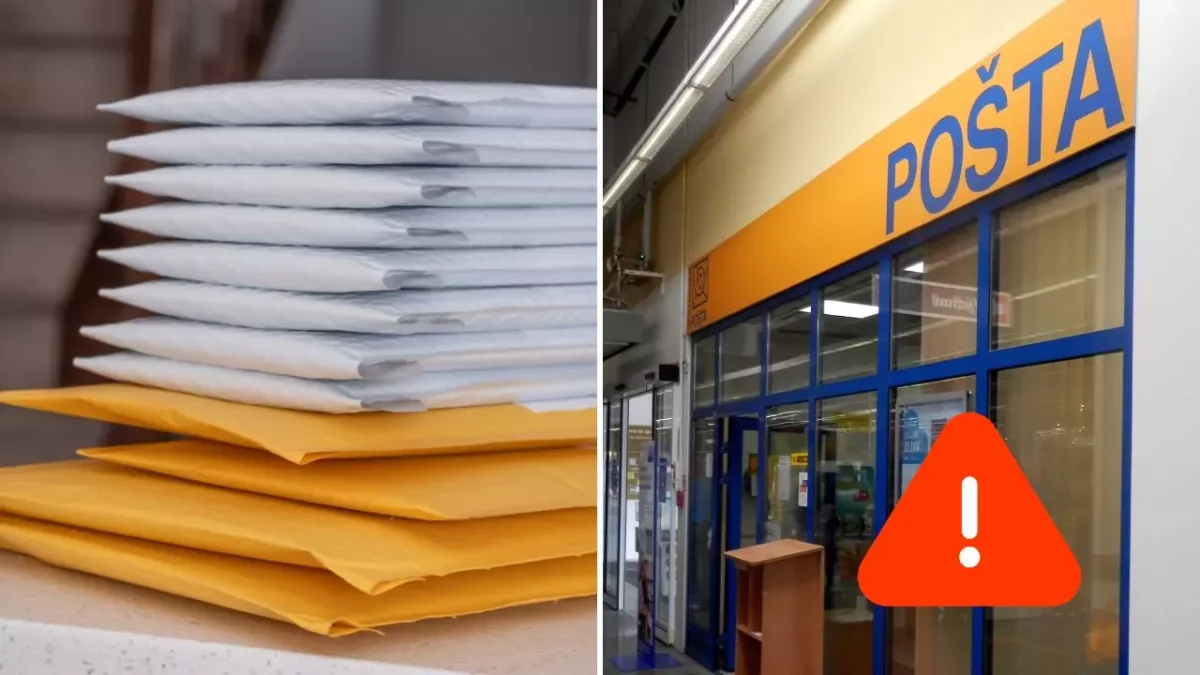 Balíky a pošta s upozornením: Problémy s doručením zásielok alebo oneskorenie na pobočke.