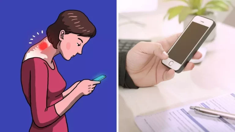 Nevhodné držanie tela pri používaní smartfónu spôsobuje bolesť krku a chrbta.