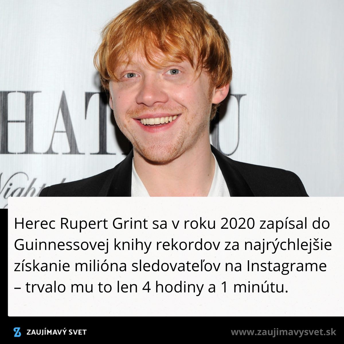 Herec dosiahol rekord na Instagrame za najrýchlejšie získanie milióna sledovateľov v roku 2020.