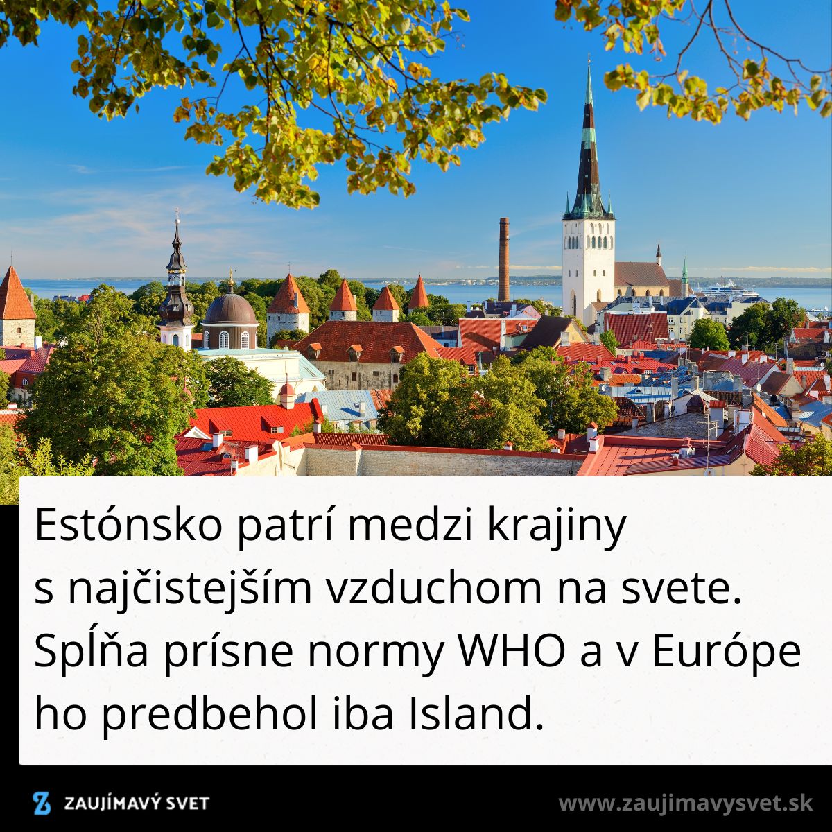 Pohľad na Tallinn, historickú časť Estónska, ktorá vyniká čistým vzduchom a architektúrou.