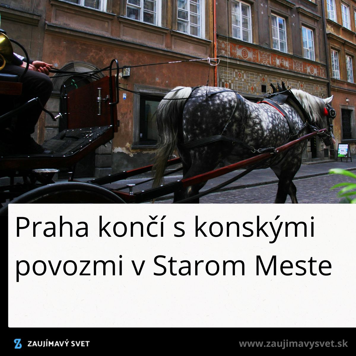 Konský povoz v pražskom Starom Meste končí, posledná jazda historickými ulicami.