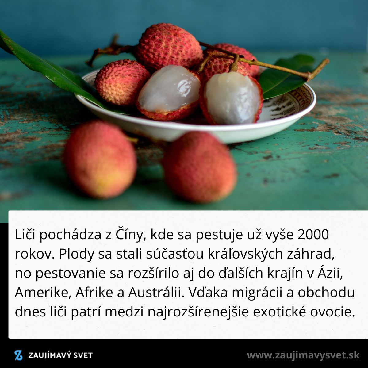 Miska s liči ovocím na stole, sladké a exotické plody pôvodom z Číny.