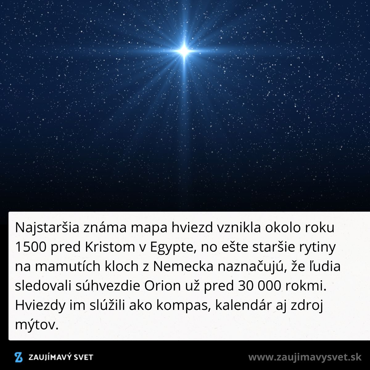 Nočná obloha plná hviezd s jasne žiariacou hviezdou v strede; dávne mapovanie súhvezdí.