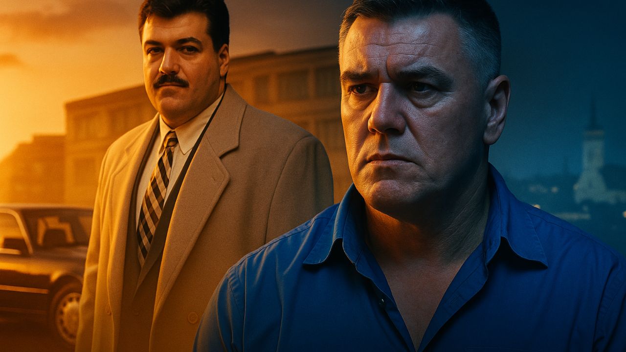 V pozadi mlady Mikuláš Černák. V popredí starý Mikuláš Černák