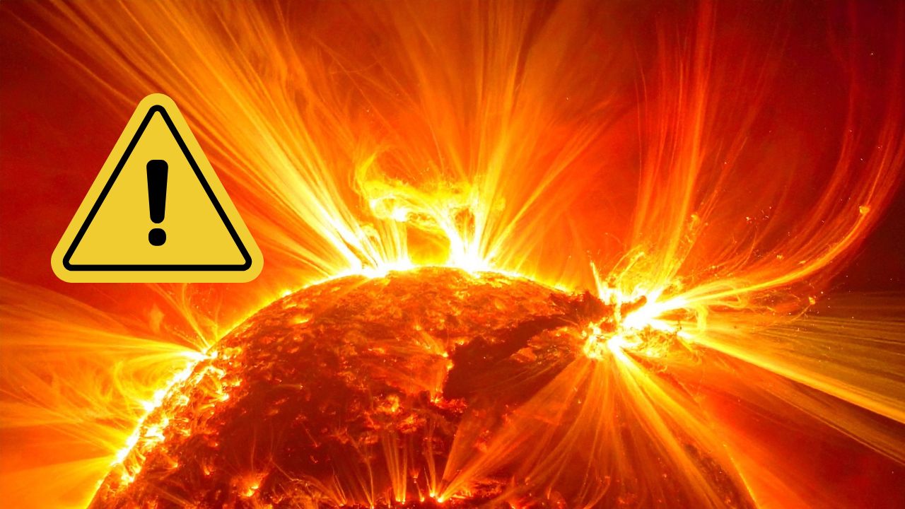 Výbuch slnečných erupcií s varovným znakom, energetická aktivita Slnka.