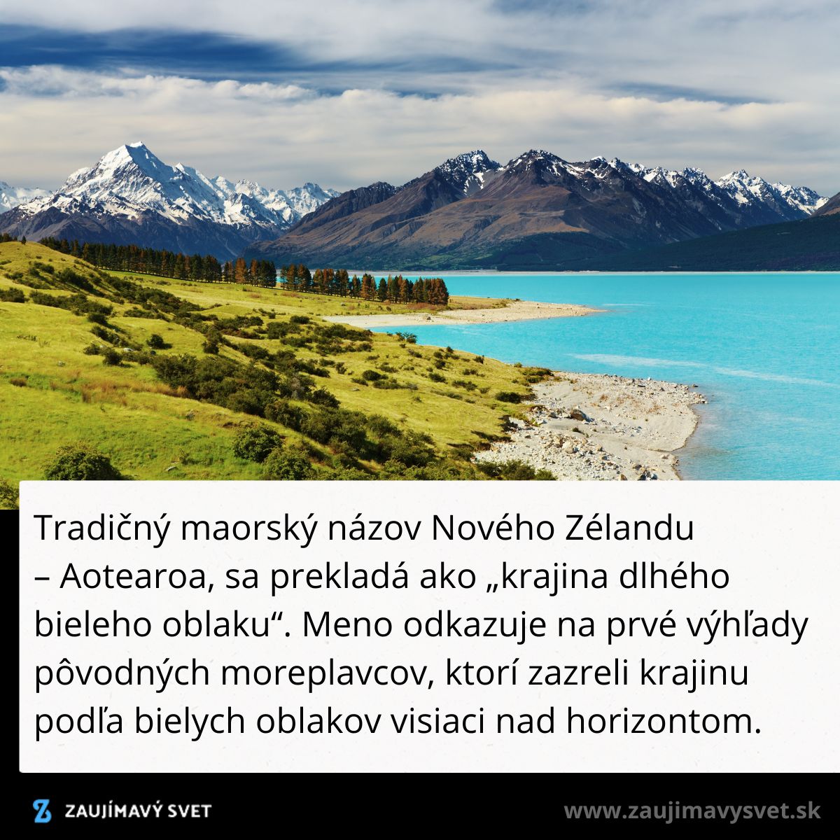 Nový Zéland: Krajina dlhého bieleho oblaku s nádherným výhľadom na hory a more.