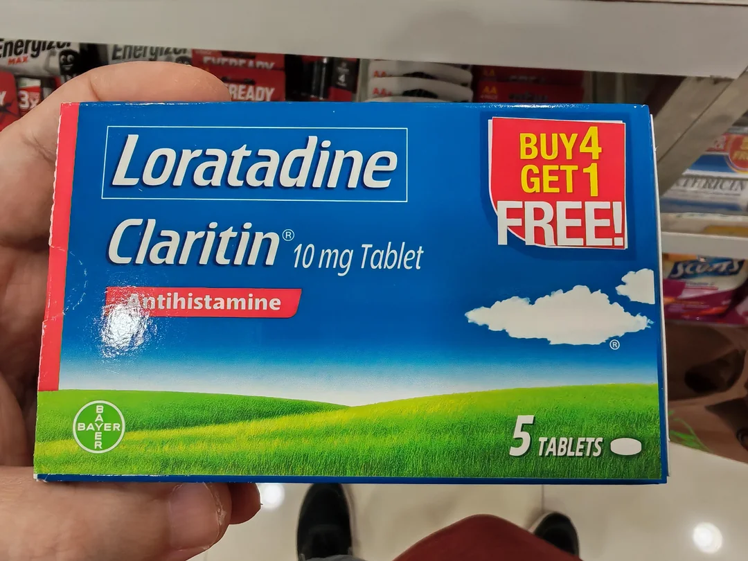 Balenie Claritin 10mg tablety, antihistaminikum, akcia kúpiš 4, jeden zdarma, 5 tabliet v balení.