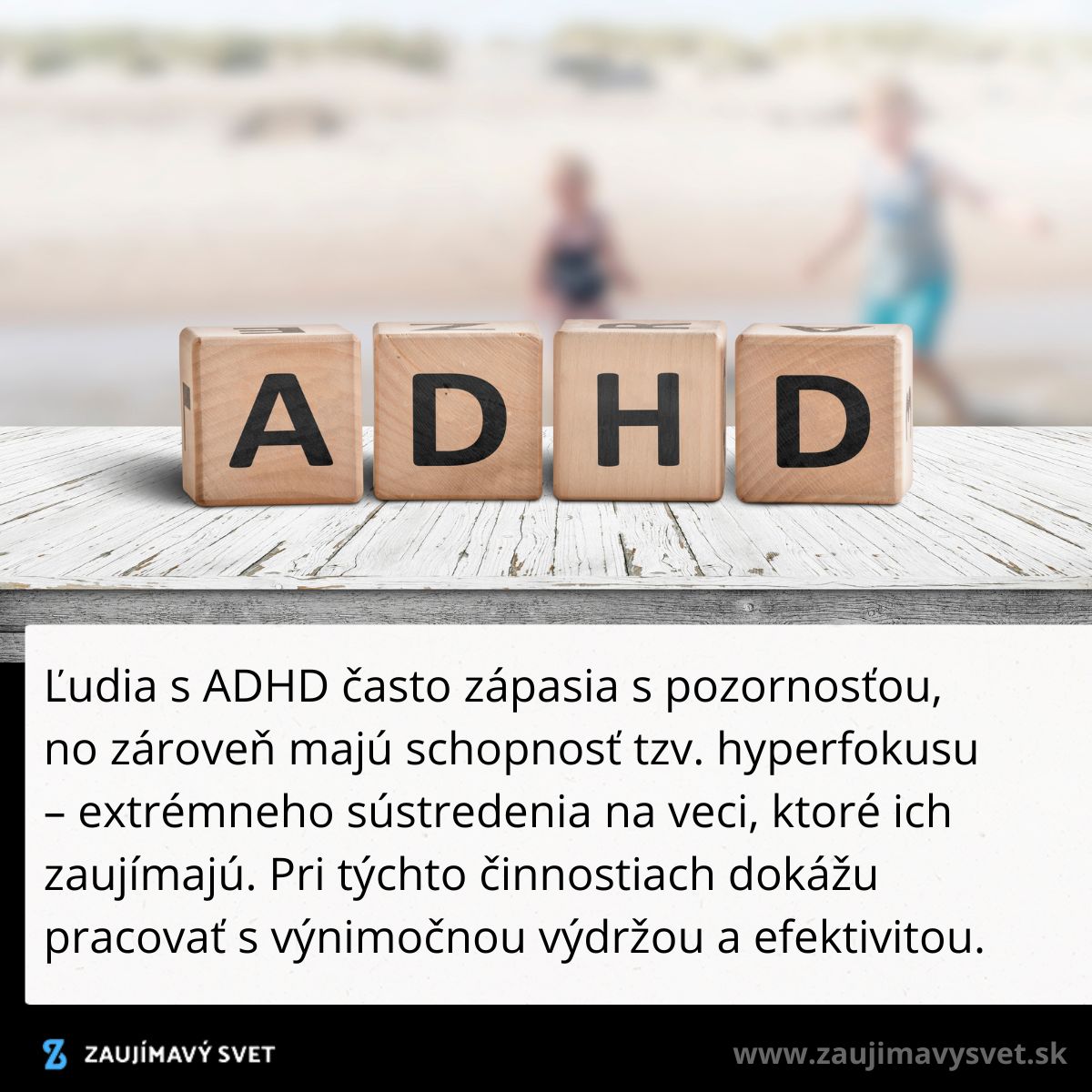 ADHD kocky na stole: ľudia s ADHD majú problémy s pozornosťou, ale aj schopnosť hyperfokusu.