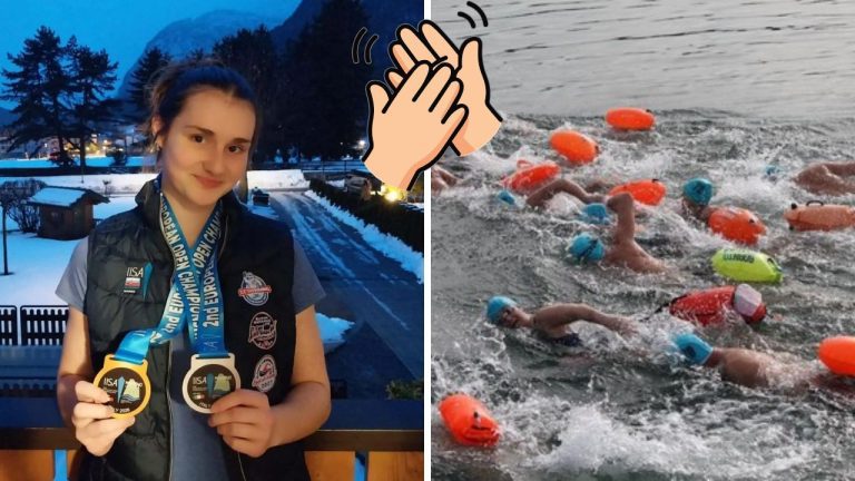 Slovenská 16-ročná plavkyňa Silvia Kukučková dobyla mrazivú európsku vodu a získala päť medailí!