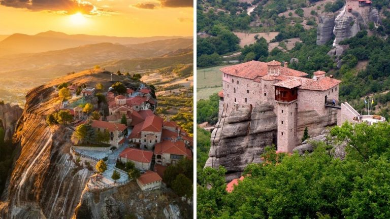Krajší západ slnka len tak neuvidíte. Meteora vyzerá ako miesto z iného sveta!