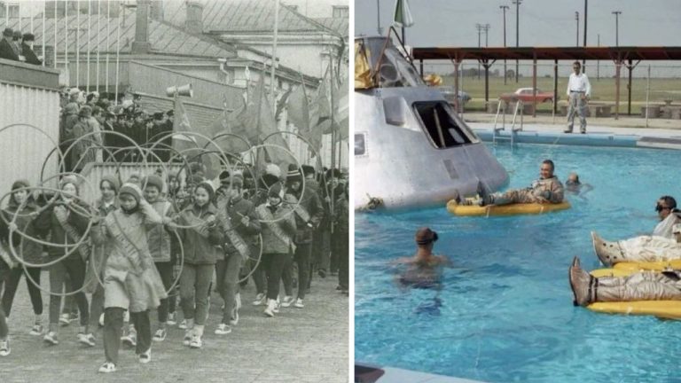 10 historických fotografií, ktoré vás vrátia do minulosti #759: Kaviareň v ZSSR alebo prvý prenosný počítač